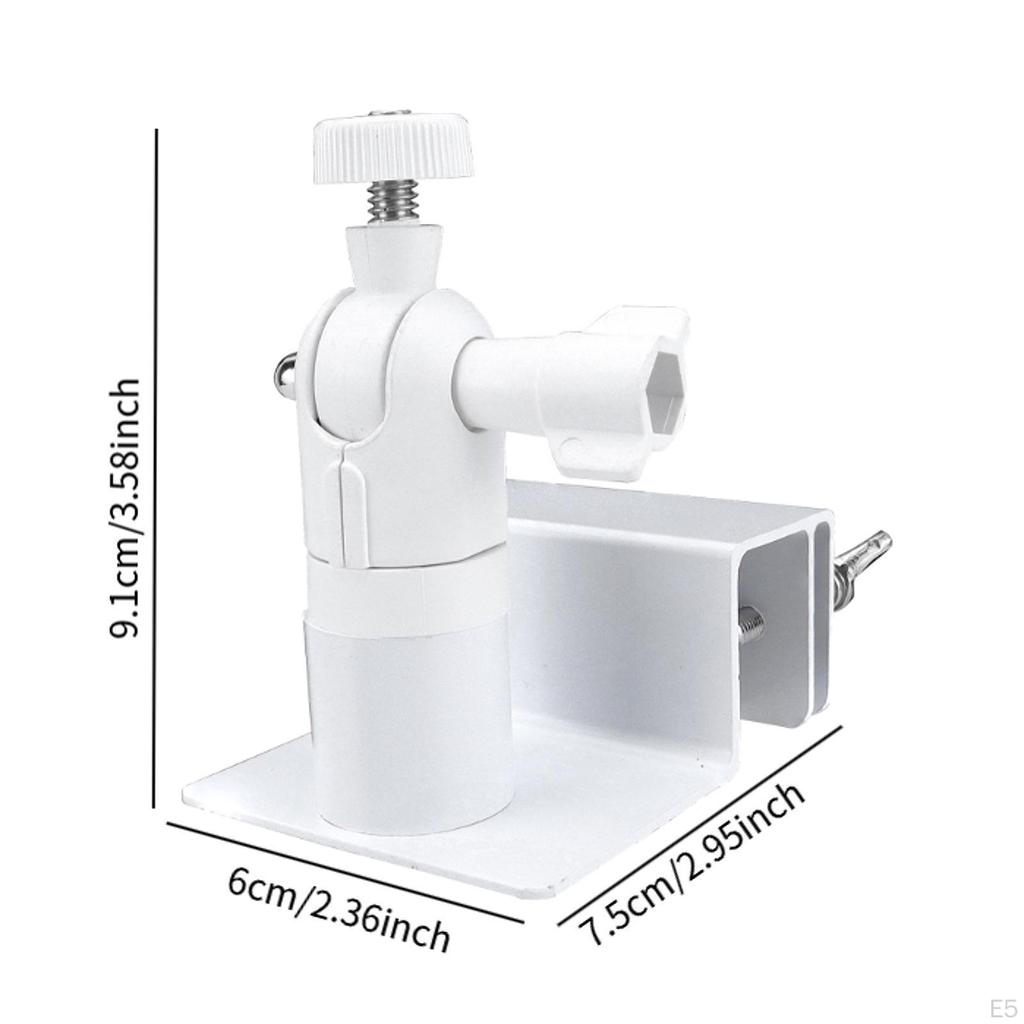Weatherproof Gutter Mount Accessories Flexible Bracket Aluminum Alloy Outdoor Stand for