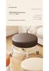 Swivel Caster Low Stool with Wheels - Adjustable Mobile Round Seat for Living Room, Children's Play Area, or Household Use.