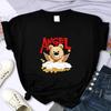 2024 New Cute Bear High Quality Summer Print T-shirt Casual Extra Large Y2k Personalized Sleeves O-Neck