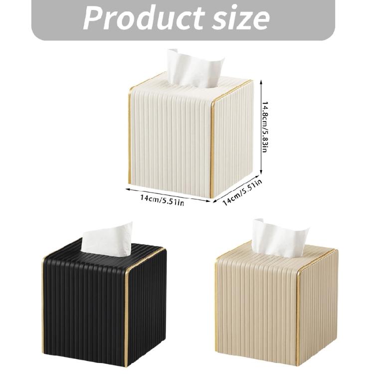 Leather Tissue Box Case With Sturdy Construction Ideal For Household And Commercial Use