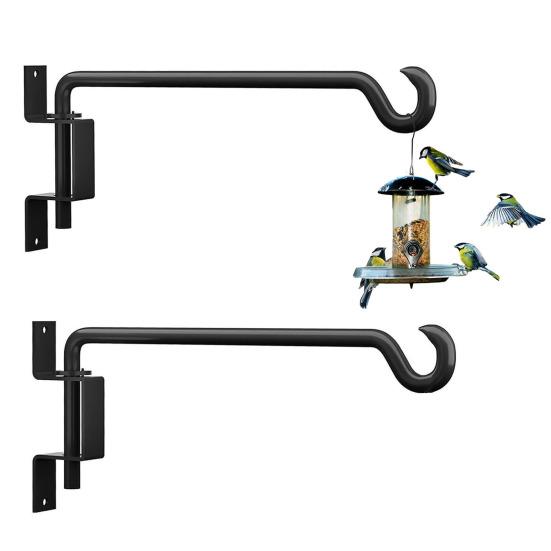 Yousheng 2 szt. Obrotowe Haki do Wieszania Roślin Metalowe Wytrzymałe Haki Ścienne Regulowane Haki do Koszy na Rośliny do Wieszania Dzwonków Wiatrowych Karmników dla Ptaków Balkon Ogród