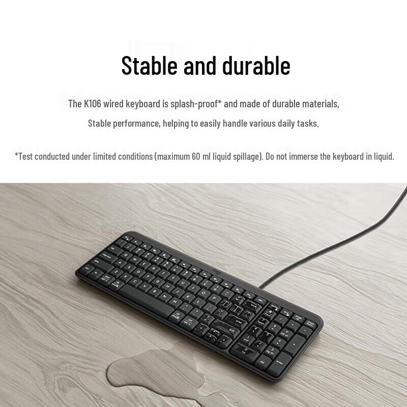 Logitech K106 Wired Compact Office Keyboard