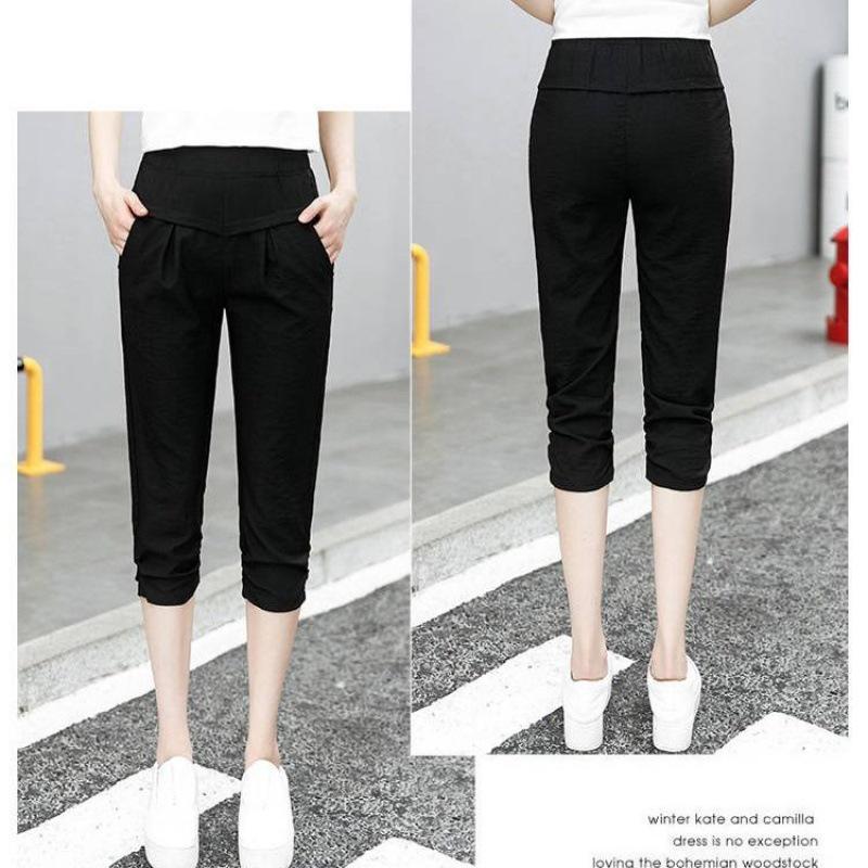 High Waist Korean Style Spring Harem Pants - Cotton Linen Ice Silk, Slimming and Comfortable Casual Wear
