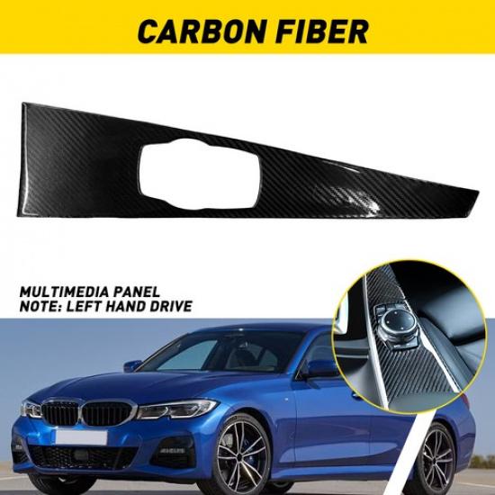 Real Carbon Fiber Multimedia Panel Cover for BMW 3 4 Series F30 F33 F34 F36 EXV