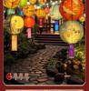 Mid-Autumn Festival Chinese Luminous Flower & Palace Lanterns with Riddle Hanging Ornaments