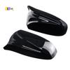 A03E-For BMW X5 E70 X6 E71 2007-13 Side Wing Mirror Cover Caps Gloss Black Left+Right