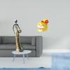 Vintage Tribal Lady And Cartoon Snake Resin Tabletop Ornament Decorative Figurine for Desk Shelf