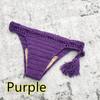 Handmade Crochet Bikini Swim Shorts with Lining