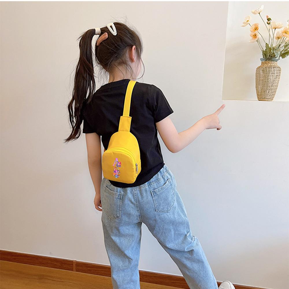 Anime Cartoon K-Pop Demon Hunters Printed Shoulder Bag Crossbody Bag Kawaii Portable Compact Storage Bag Crossbody Pouch Kid Birthday Gift