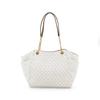 Michael Kors MK Jet Set Chain Monogram Large Logo PVC Tote Bag Women Tote Vanilla-White 35F8GTVE7B-VANILLA
