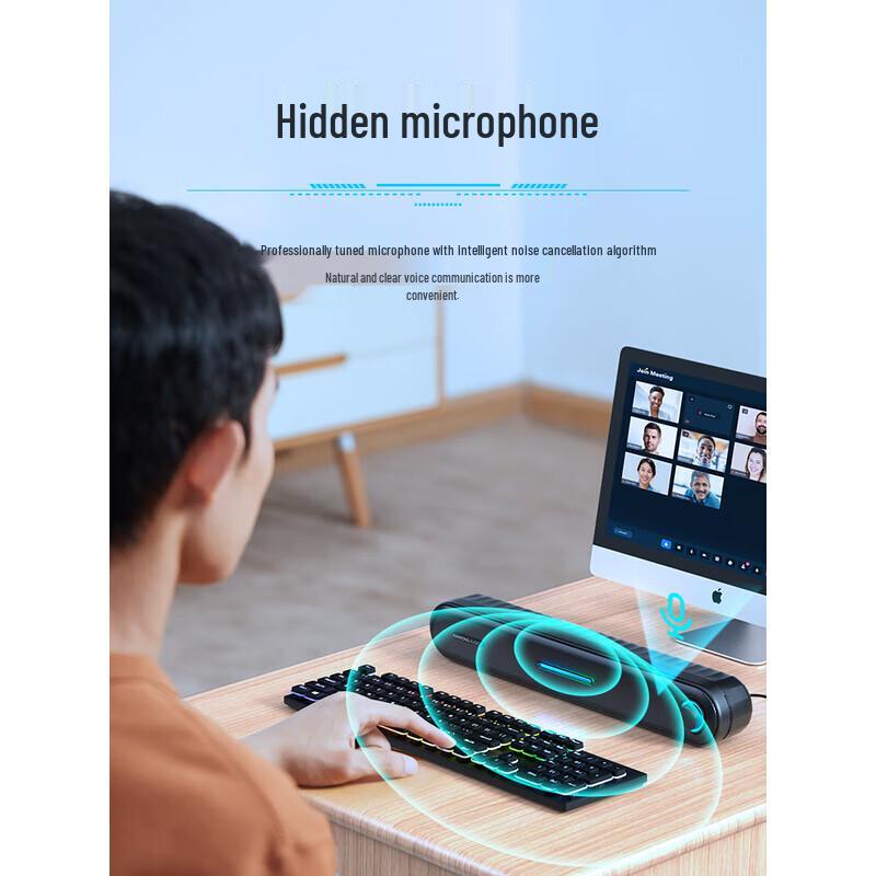 Hanhong BF15 Gaming Desktop Speaker with RGB & Bluetooth 5.3 CN Plug (adapter Included)