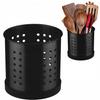 Steel Stand Draining Rack for Cutlery Utensils with Base