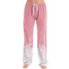 Women's Christmas Print Casual Pants with No Pockets for Holiday Lounging and Everyday Wear