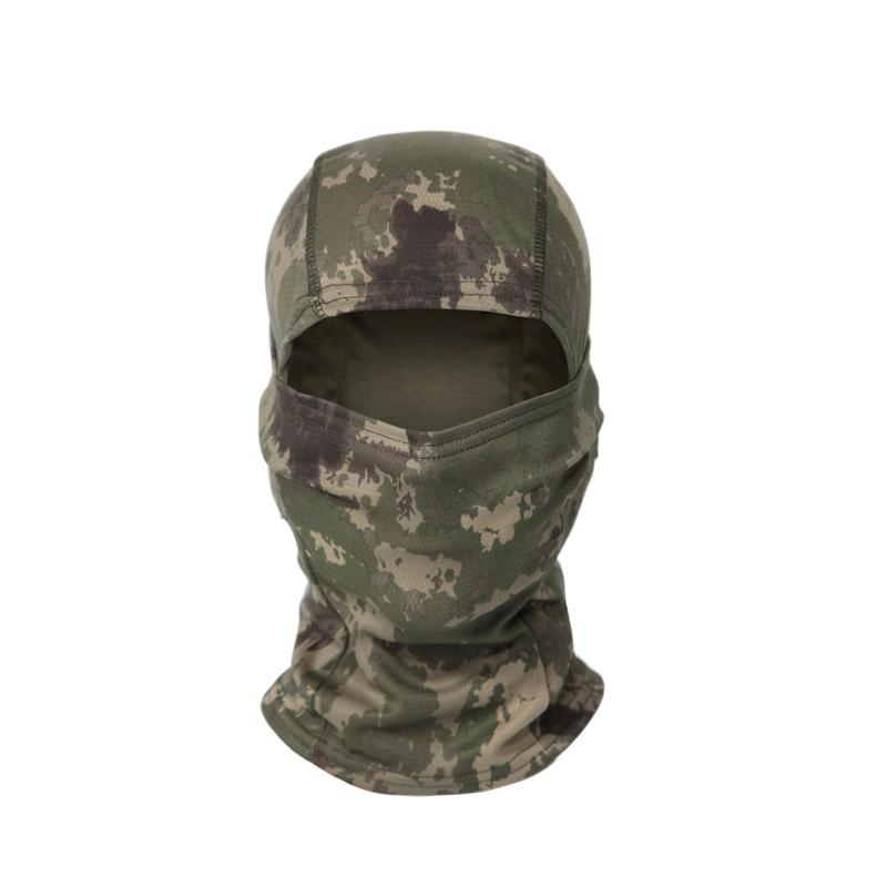 Camouflage Sturmhaube Radfahren Vollgesichtsmaske Outdoor-Sportarten Jagd Wandern Skimaske Motorradhelm Innenmütze