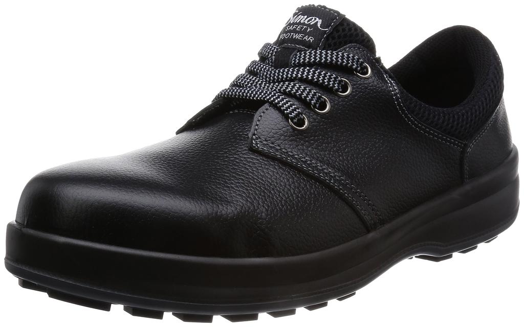 Simon Safety Low JIS WS11 Size 3E Shoes, Boots, Standard, Slip-Resistant, Comfortable, Lightweight, Black, 25.5 cm,