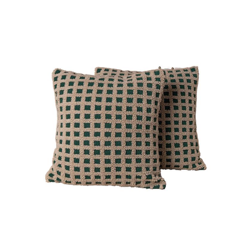 45X45CM Christmas Embroidery Throw Pillow Cover Christmas Tree Pattern Waist Cushion Cover Decor Home Decorative Pillowcase