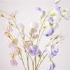 Lifelike Artificial Pea Flower Hydrating Fake Plants Elegant Silk Pea Branch  Living Room