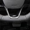3D Metal Racing Flag Car Steering Wheel Badge Sticker Styling Interior Dekoration For Mill Alhambra Ibiza Leon Cupra Ateca Arosa