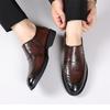 Soft Leather Shoes Mens Business Casual Shoes Slip-on Black Brown Loafers Shoes Flat Comfortable Brand Male Footwear
