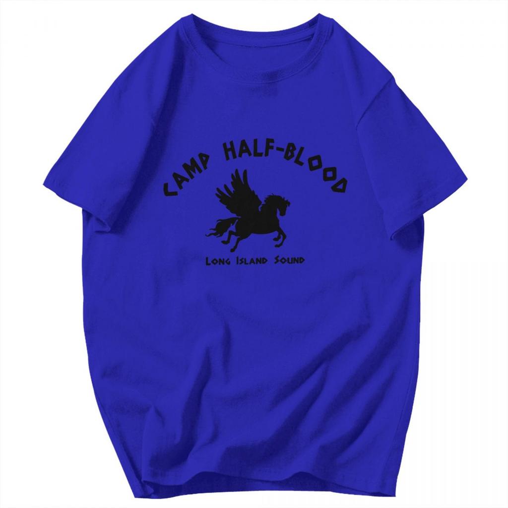 Men T Shirt Camp Half Blood Black Idea Y2K Graphic Oneck Unisex Clothes T Shirts