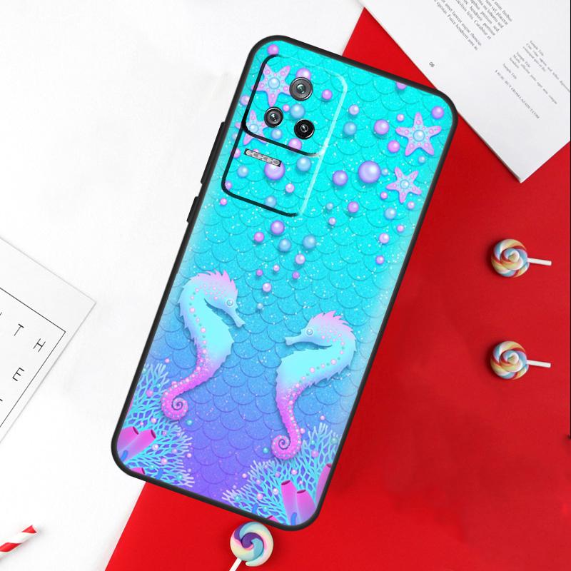 

Чехол с узором Морская звезда Морской конёк Для Xiaomi 15 Ultra 13 14 11T 12T 13T 14T Pro POCO X7 Pro X3 X5 X6 M6 F5 F6 Pro Чехол POCO M6 Pro