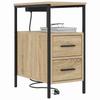 Nightstand Sonoma Oak 30 X 48 X 61 Cm Particleboard