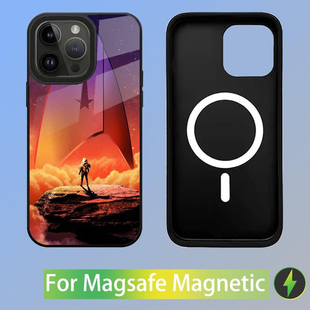 Star Trek Schiffe Handyhülle Für iPhone 16,15,14,13,12,11,Plus,Pro,Max Mini Magsafe Magnetisches Kabelloses Laden