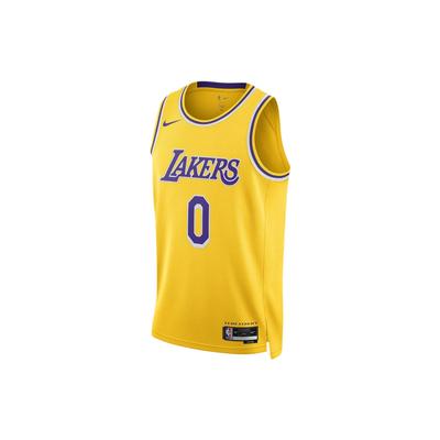 LA Lakers Russell Westbrook No. 0 Pullover Basketball Vest 22-23 Men Tops Yellow DN2009-730