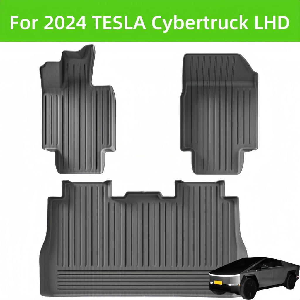 2024 TESLA Cybertruck 3D TPE Floor & Rear Trunk Mat