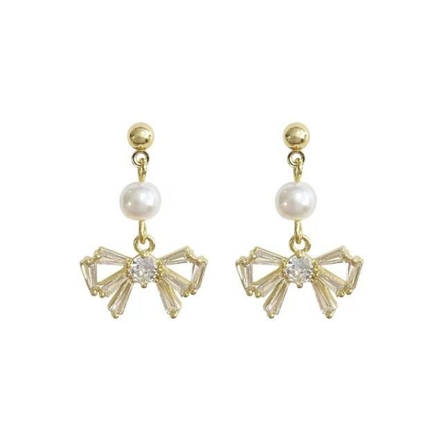 S925 Silver Geometric Tassel Stud Earrings: Fashionable Korean Style, Elegant Design, Versatile for Women