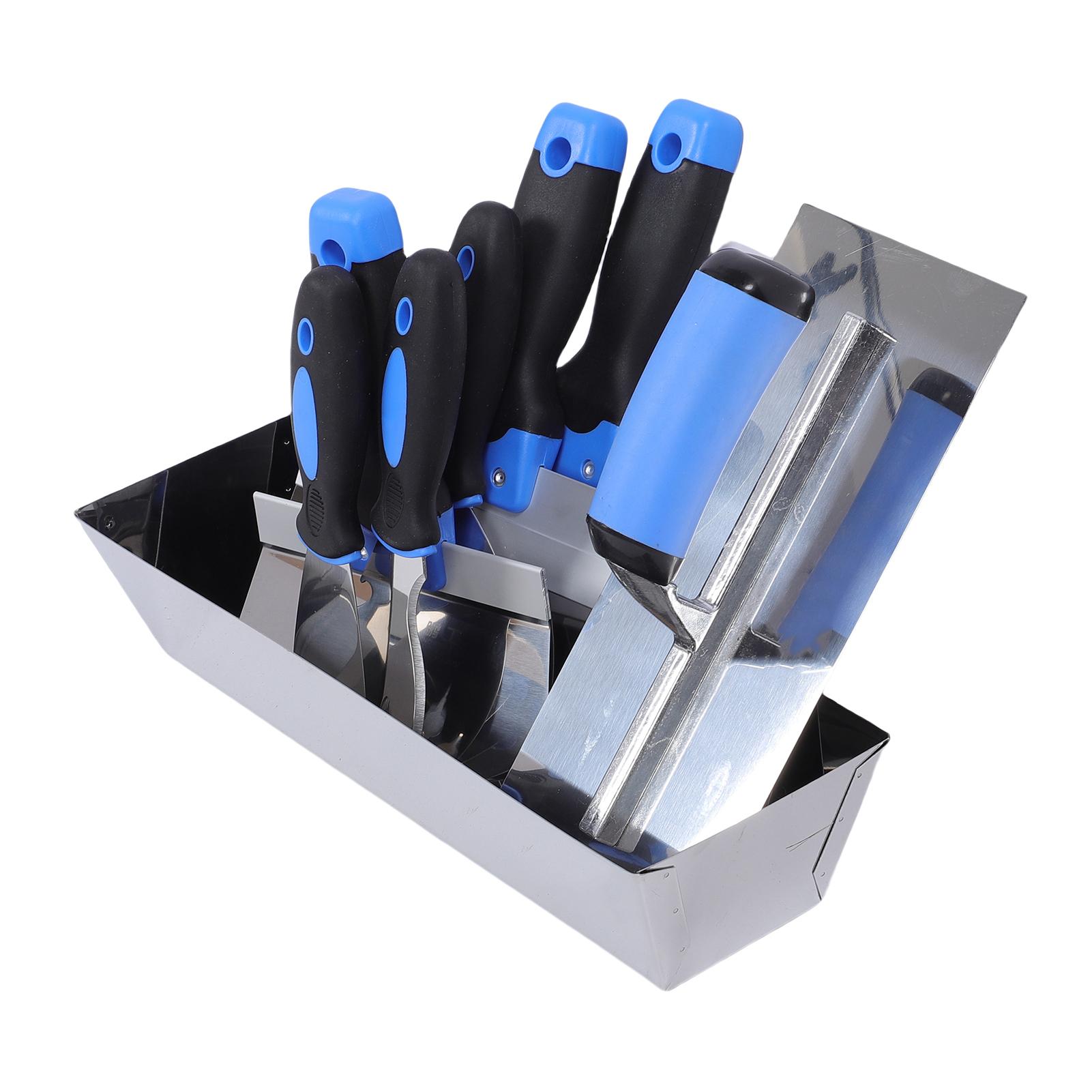 

Набор шпателей для гипсокартона Шпатель из нержавеющей стали Лопатка Кельма для штукатурки 14-дюймовая емкость для раствора для проклейки стен, нанесения, покраски