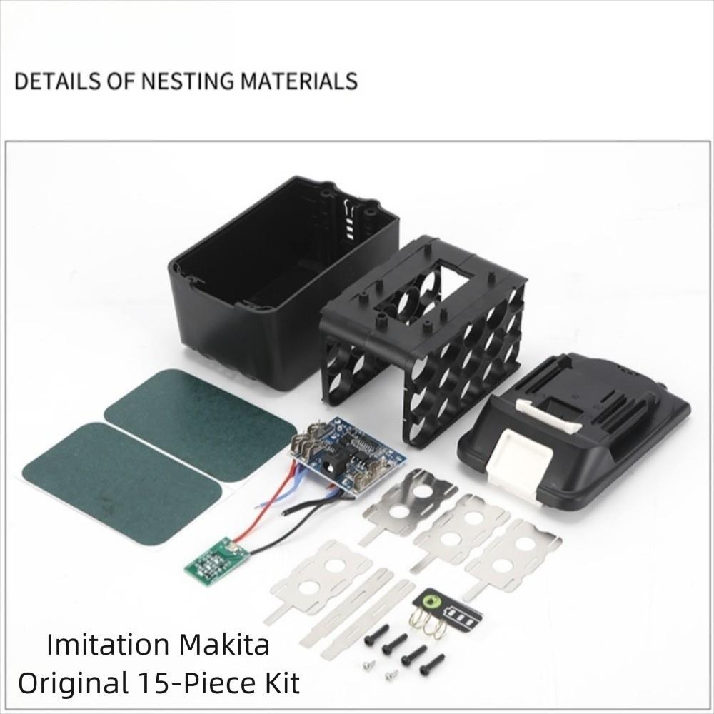 DIY Lithium Battery Pack Case 18650 Lithium Battery For Makita Battery Case  Lithium Electric Drill