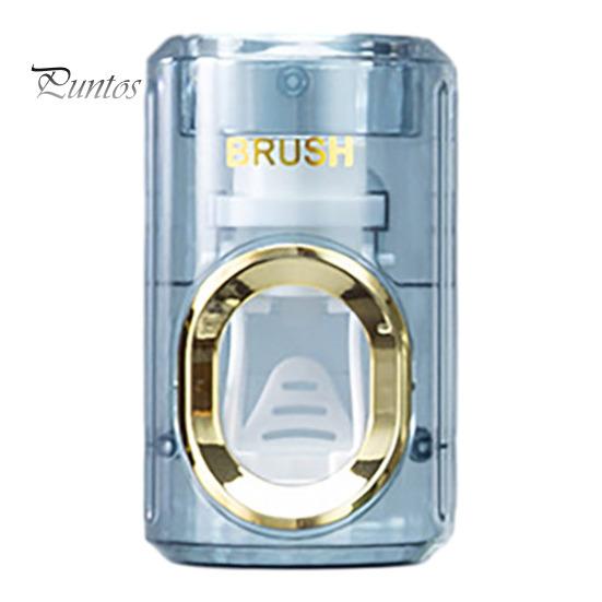 

Автоматическая соковыжималка для зубной пасты Настенный монтаж без помощи рук Компактный съемный Легко чистящийся пыленепроницаемый держатель зубной пасты синий