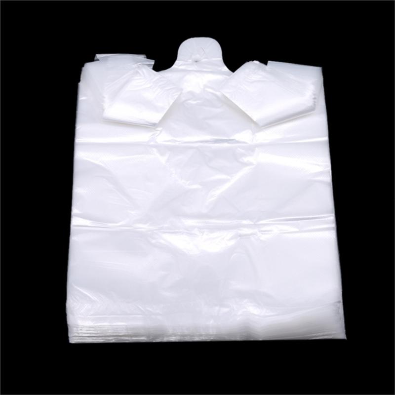 15-26cm/20-30cm/24-37cm/28-48cm100 Pcs/pack Transparent Bags Shopping Bag Supermarket Plastic Bags With Handle Food Packaging