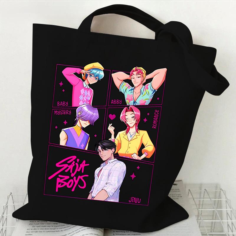 Demon Hunters KPop Demon Hunters Shoulder Backpack Foreign Trade Student Handbag Tuition Bag Large Capacity