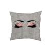 Marble Bright Diamond Eyes Eyelash Pillow Case Sofa Cushion Manicure Decoration Pillow