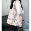 Embroidery Literary Ink Painting Small Fresh Canvas Bag