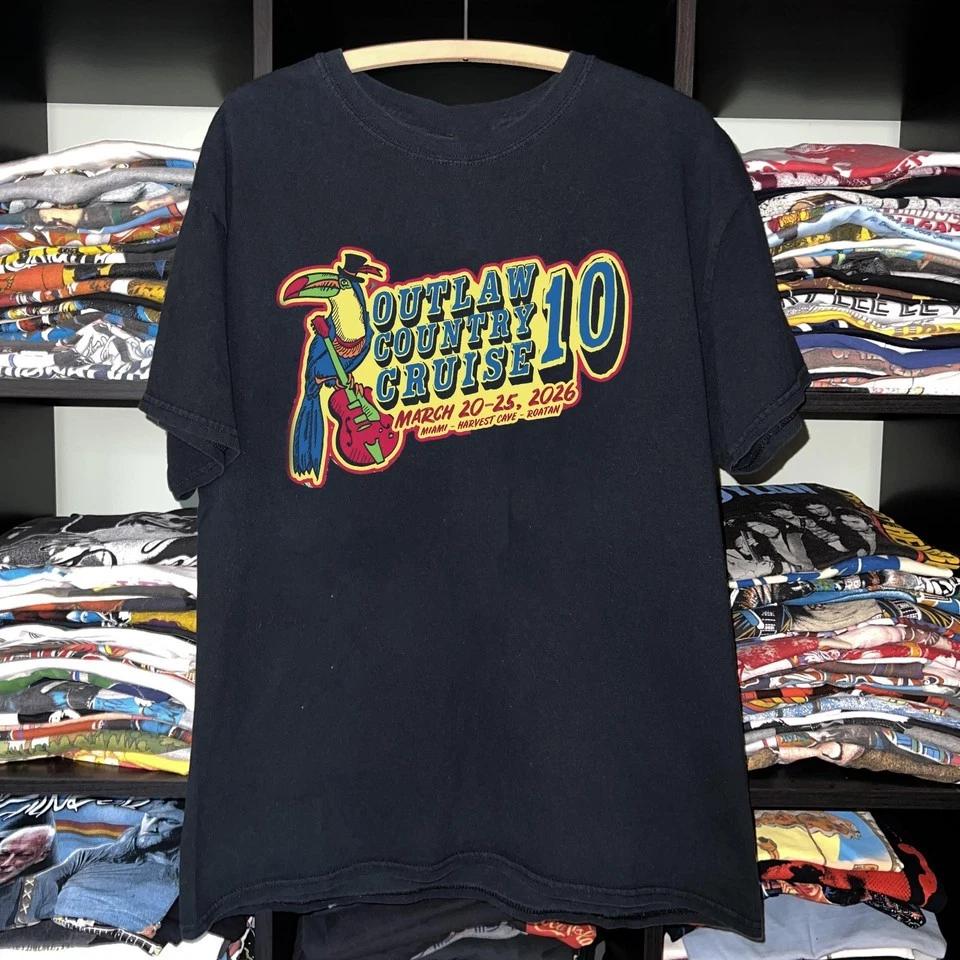 

Outlaw Country Cruise Festival Music 2026 Gift For Fan S-5XL T-shirt K637 S