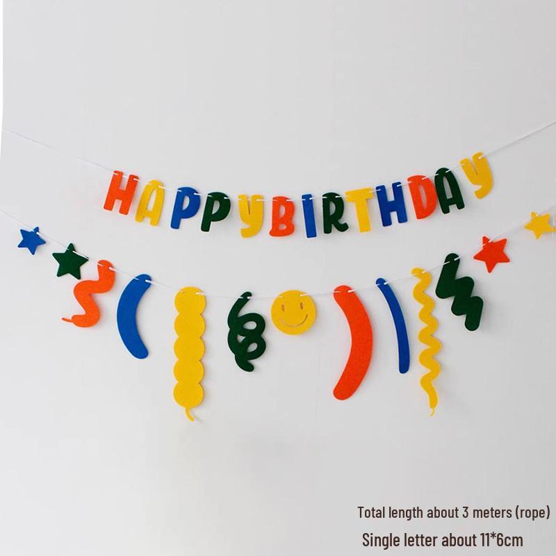 Koreanischer Stil 1. Geburtstag Vlies-Banner für Kinder