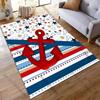 Anchor Lifebuoy Stripescarpet Yoga Living Room Room Decor Children's Crawling Mat Doormat Area Rug Games Floor Mat