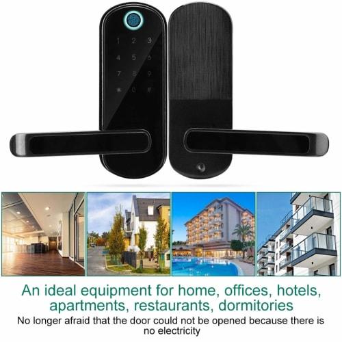 Karte Smart Lock, Fingerprint Authentication, Bluetooth Digital Password IC, Keyless Door Lock, Easy Installation On Wooden Doors, Adjustable Backset