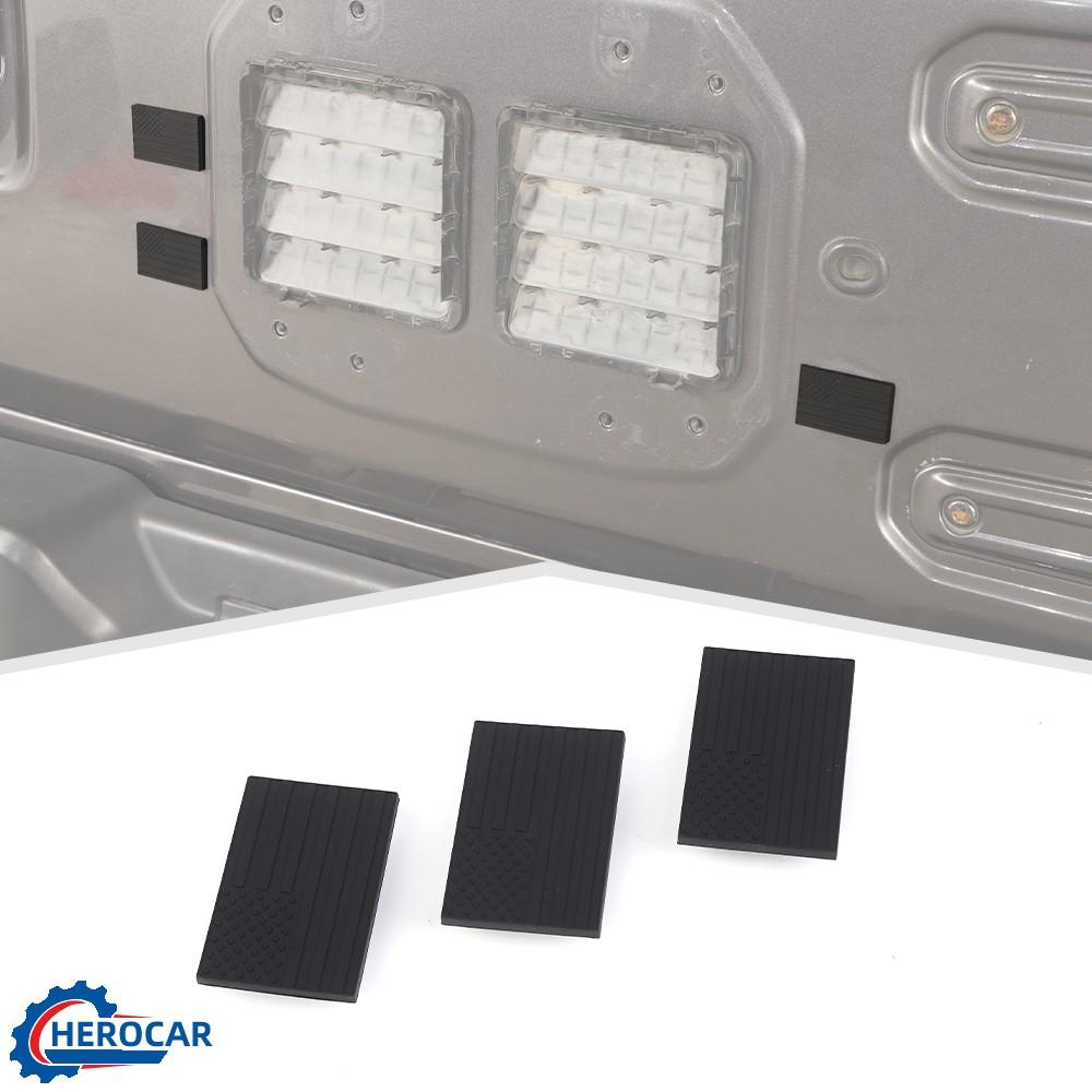 3X Tailgate Spare Tire Carrier Delete Rubber Plug Cover For Jeep Wrangler JL 18+