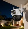 Outdoor Home Security Camera | 360° Field of View | AI Detection | Full-Color Night Vision | 24/7 Recording