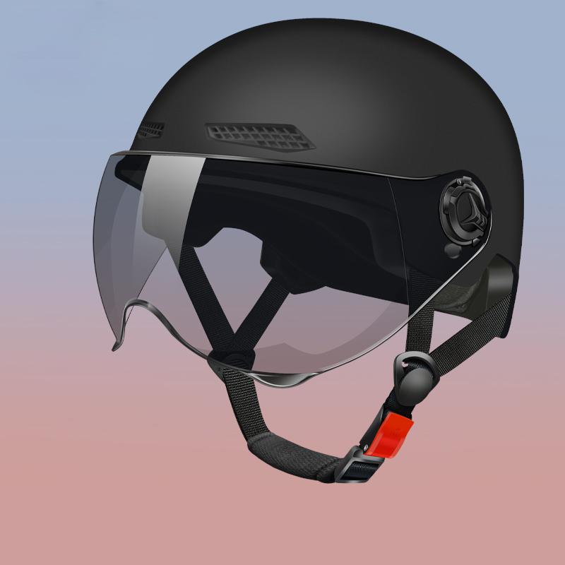 

2025 Шлем для электровелосипеда Мотоциклетный шлем Мужской Женский Полушлем летом чёрный