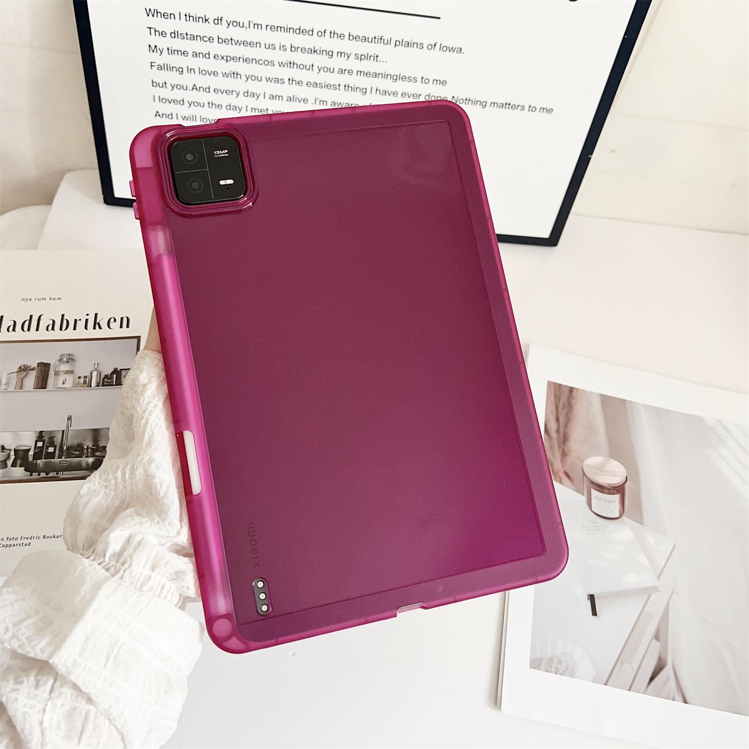 

Для Xiaomi Pad 6/Pad 6 Pro Чехол Прозрачный ТПУ Противоударный Чехол для Планшета с Держателем для Карандаша E