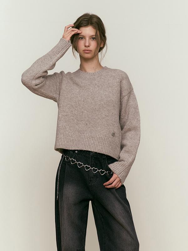 KIRSH Collection Round Neck Knit [Oatmeal]