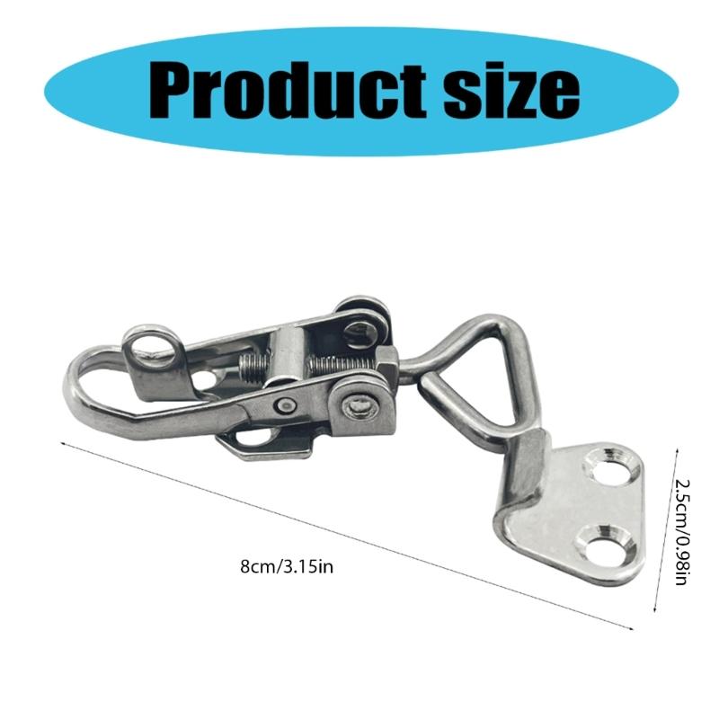 Heavy Duty 316 Stainless Steel Lock Locker Lockable Hold Down Clamp Lock Marine Boat Door Lock Fastener Clamp