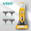 VGR 277 Electric Hair Clipper Rechargeable Portable Home Appliance Care Barber Trimmer for Men LCD USB Salon Blade Waterproof and Long-lasting