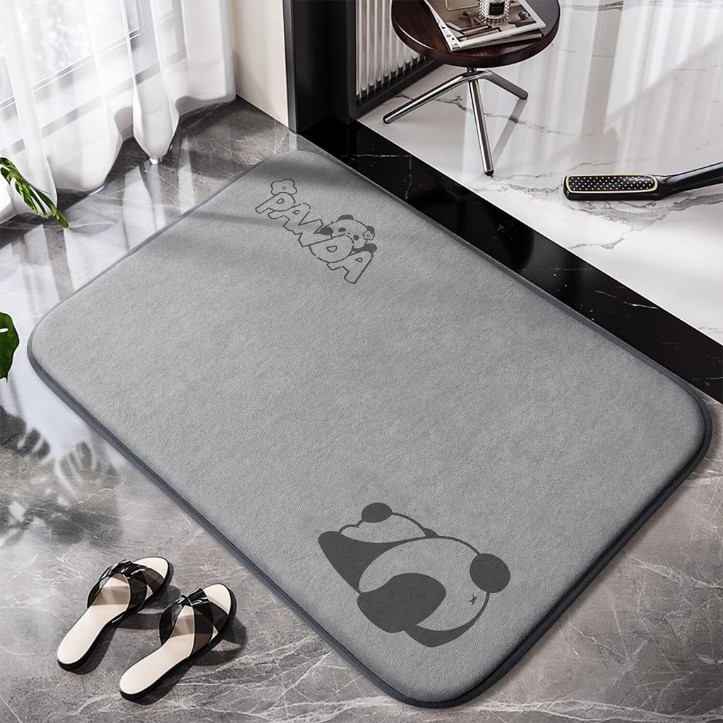 JEPPE Bathroom Mat, Non-Slip Absorbent Floor Mat for Toilet, Quick-Drying Entrance Mat, 20mm Thick, 50*80cm