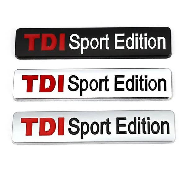 

3D-металлический TDI Sport Edition с логотипом Turbo, наклейка на автомобиль, эмблема, значок, наклейка